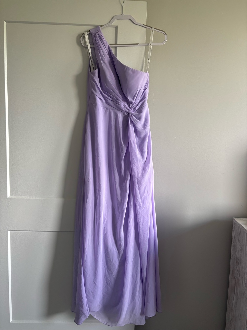 Azazie One-Shoulder Lilac Chiffon Gown